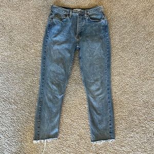 RE/DONE Originals Jeans Hi Rise Ankle Crop 28